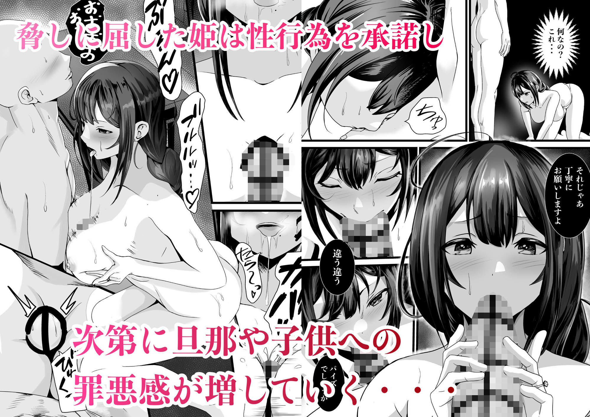 童貞オタ・・・ゲームで出会った人妻（姫）を寝取って中出しに成功する サンプル3ページ目