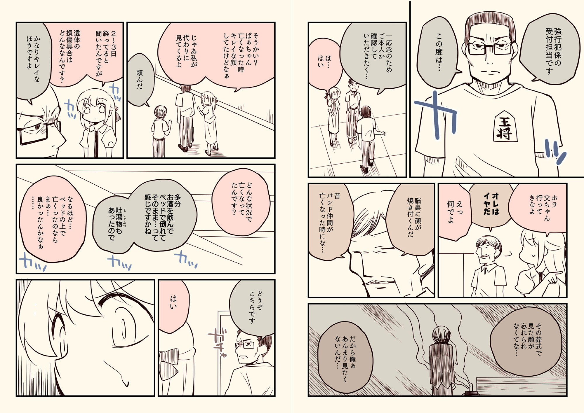 孤独死した叔父さんの喪主をした話。 サンプル1ページ目