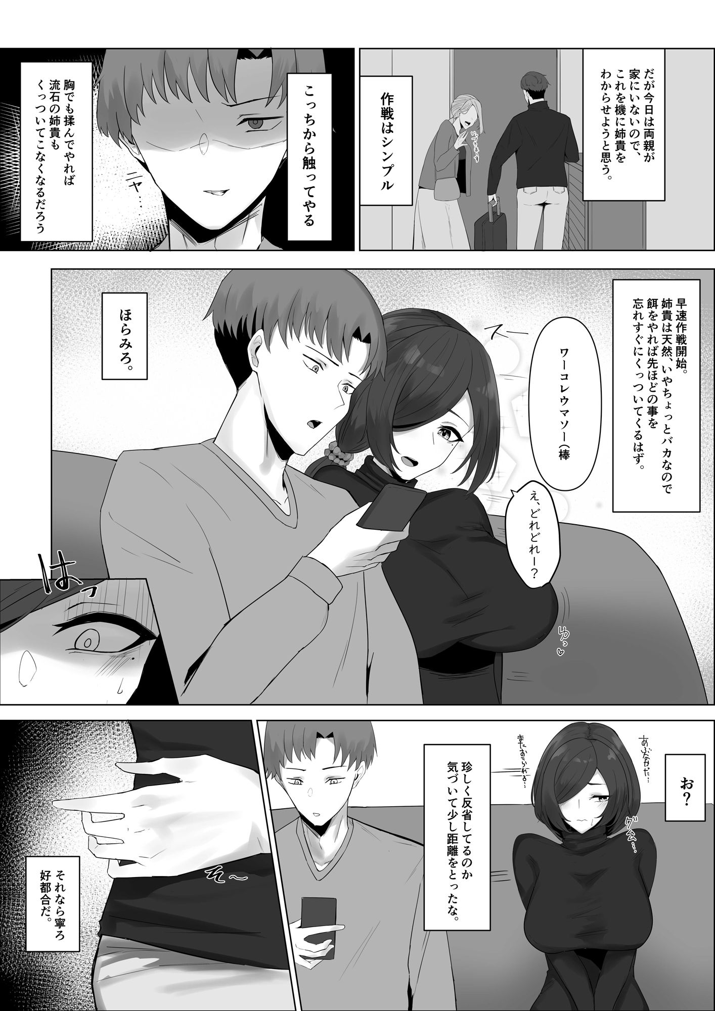 マイペースな姉をわからせたい！ サンプル3ページ目