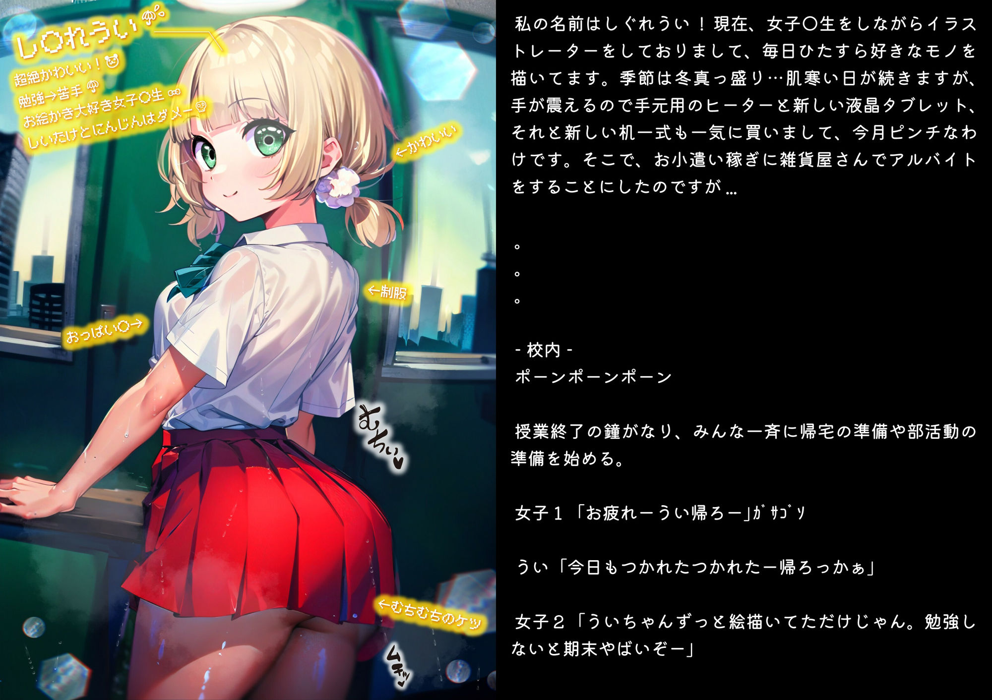 ほろえっちらいぶ し◯れうい！わる〜いサキュバスに騙されてエチエチ淫具レビュー☆★許して！もう限界なんですぅ！ ノベル版 サンプル2ページ目