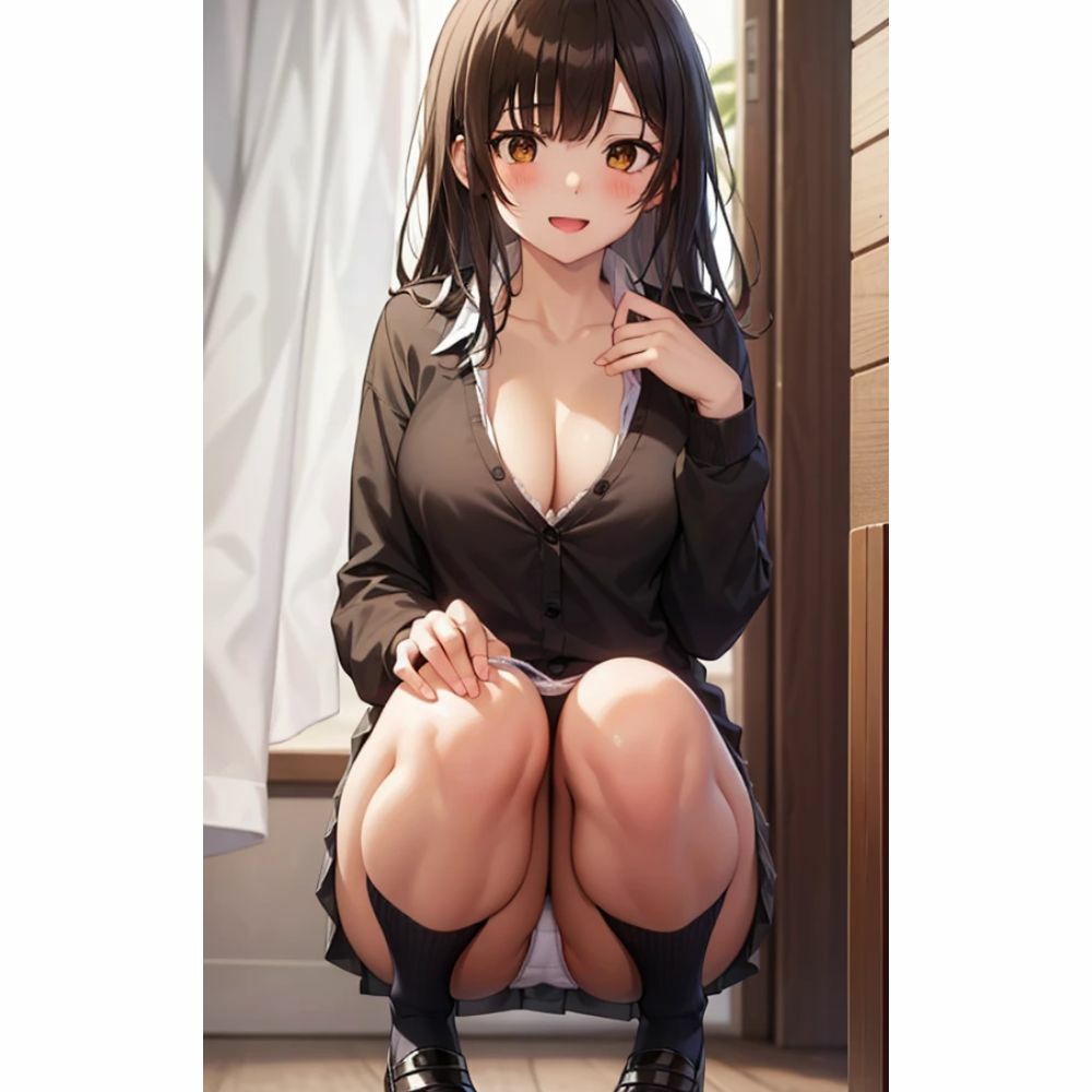 しゃがみパンチラ サンプル1ページ目
