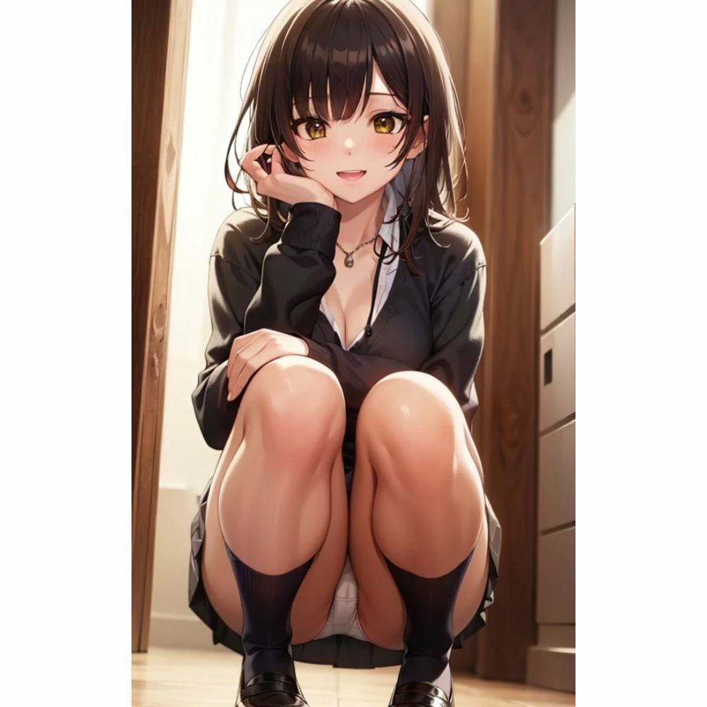 しゃがみパンチラ サンプル3ページ目