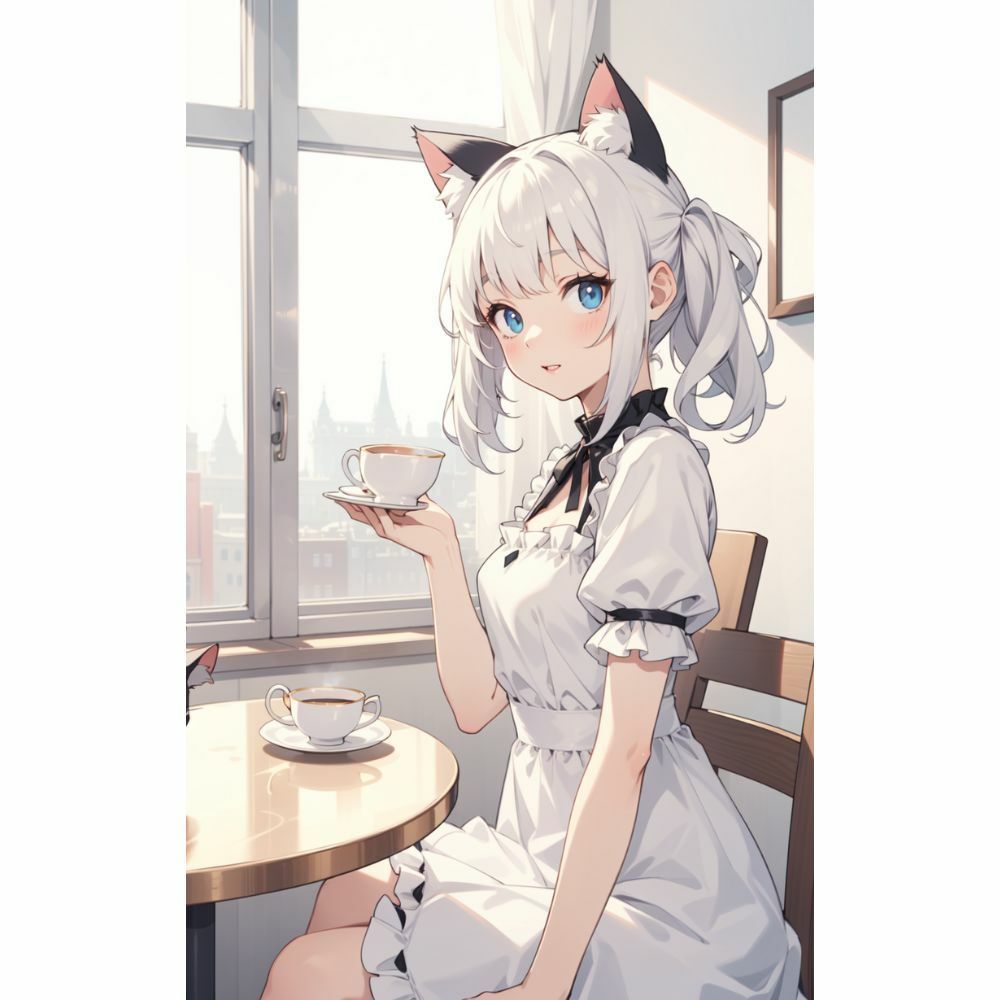 猫耳メイドのティータイム サンプル3ページ目