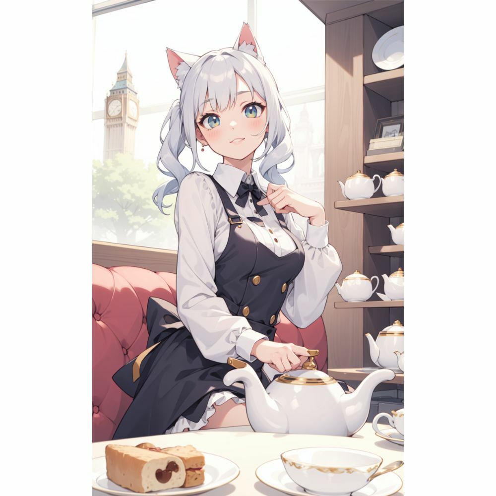 猫耳メイドのティータイム サンプル5ページ目