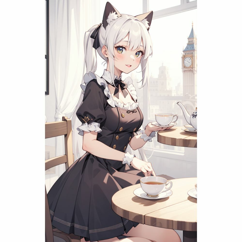 猫耳メイドのティータイム サンプル8ページ目