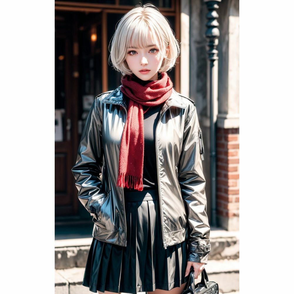 美女と赤いマフラー サンプル4ページ目