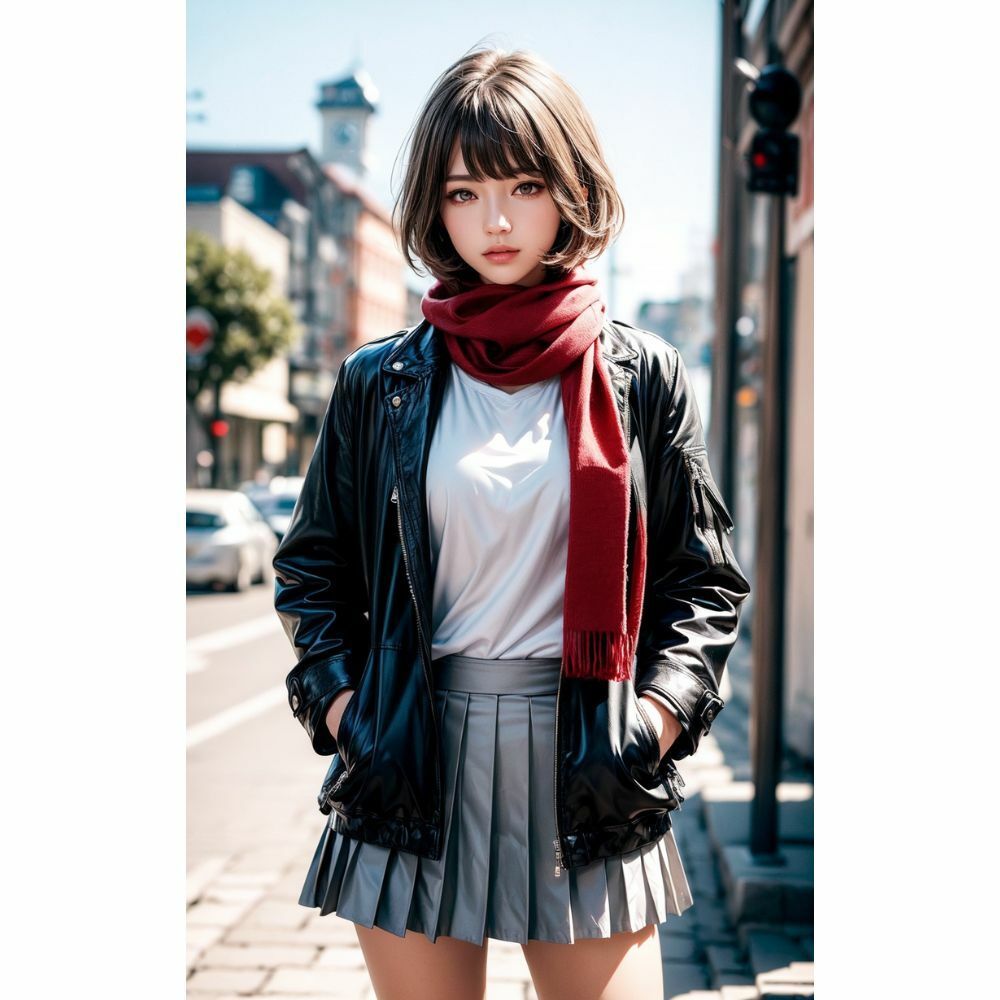 美女と赤いマフラー サンプル9ページ目