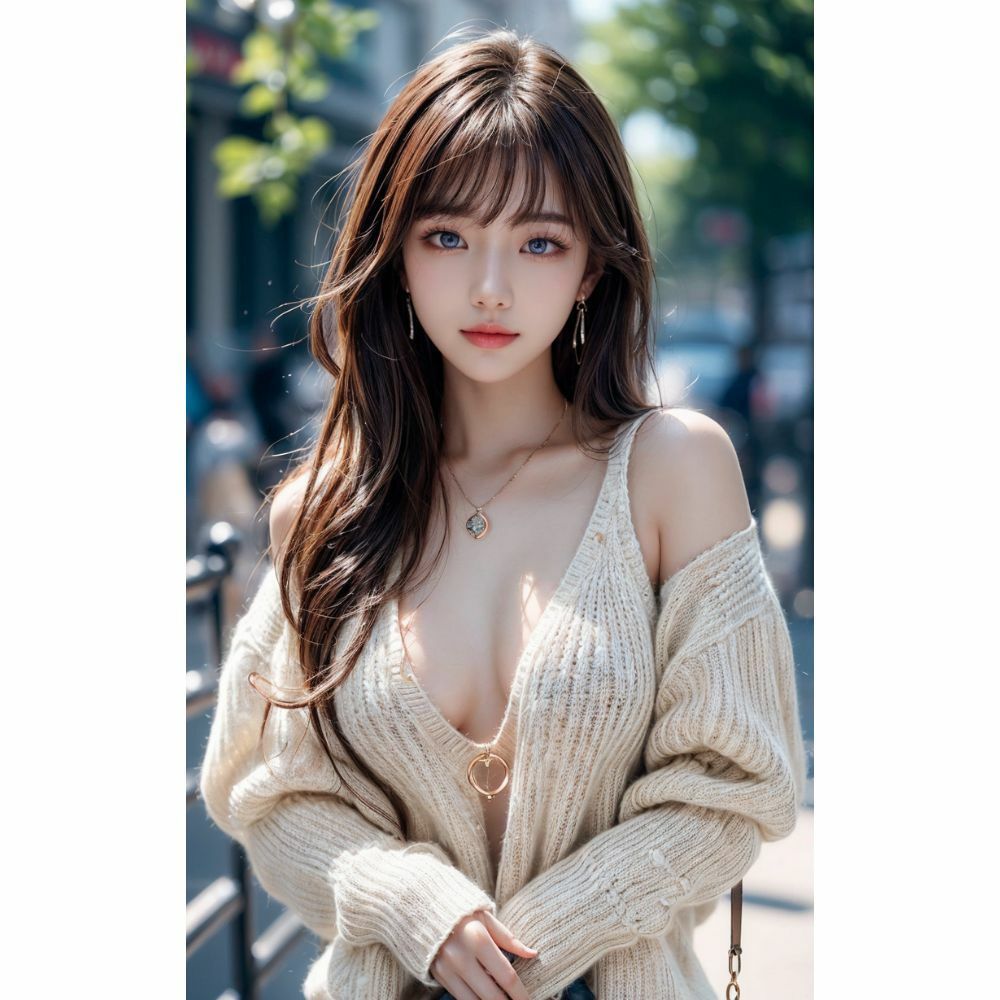 谷間がエロい美女 サンプル2ページ目
