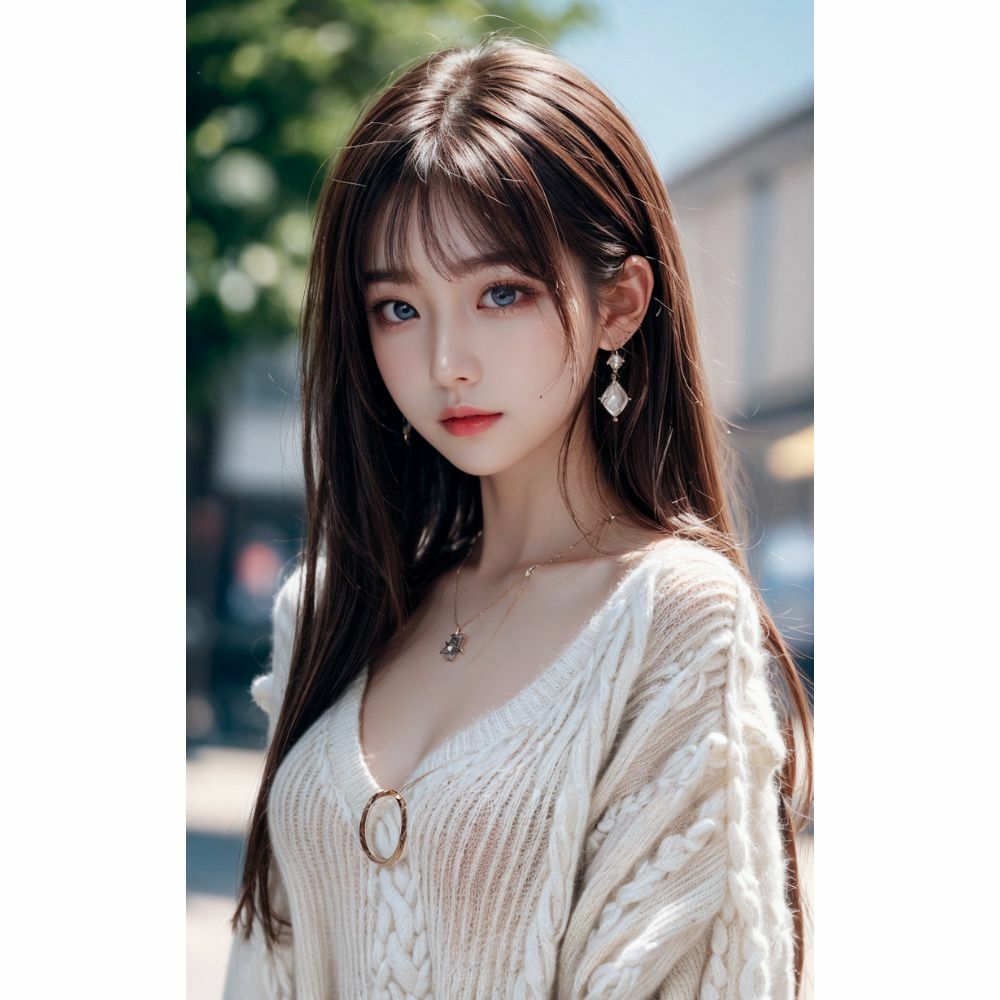 谷間がエロい美女 サンプル4ページ目