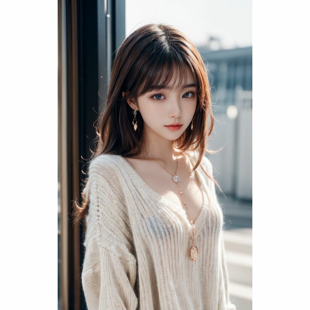 谷間がエロい美女 サンプル5ページ目
