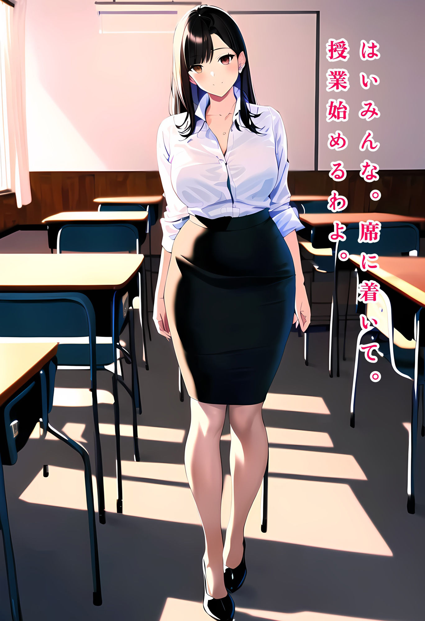 露出女教師・千鶴・23歳 サンプル1ページ目