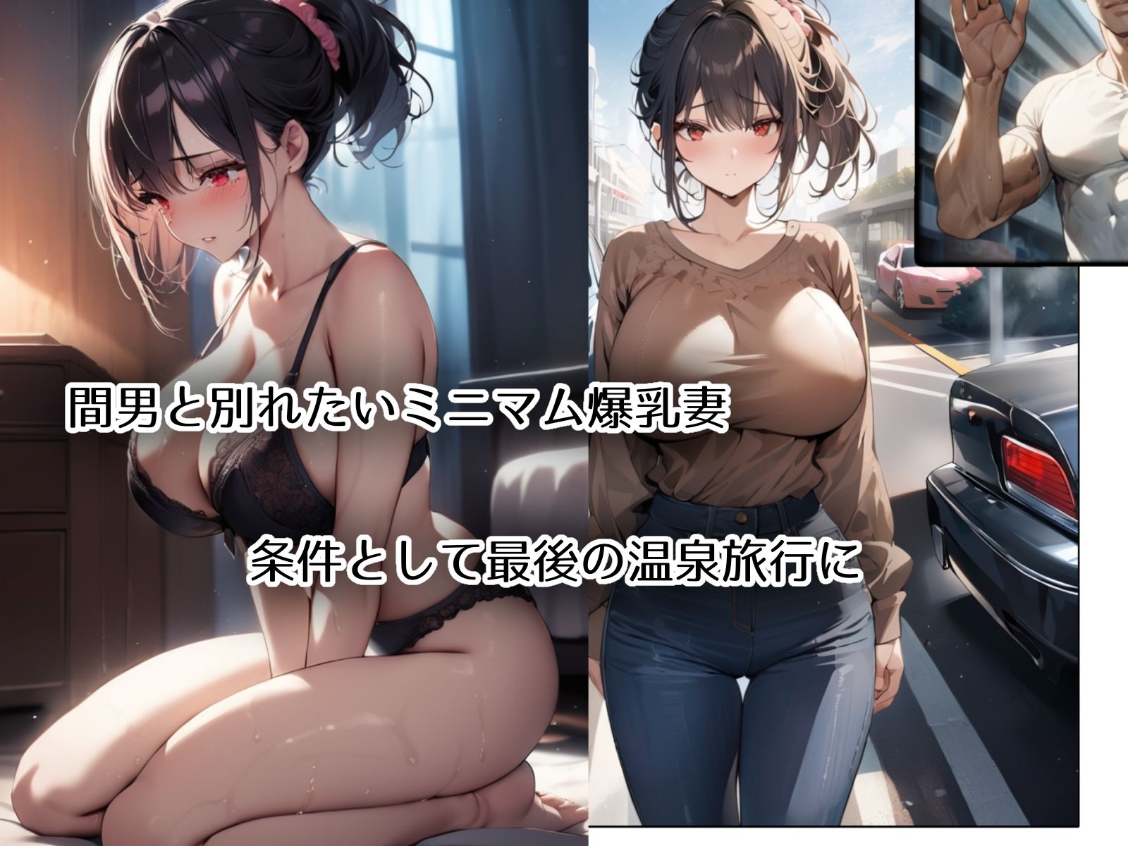 ミニマム爆乳妻恥辱の不倫温泉旅行 サンプル1ページ目