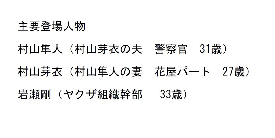 【長編官能小説】極道の力と暴力に屈服してヤクザに寝取られた警察官の若妻 サンプル1ページ目