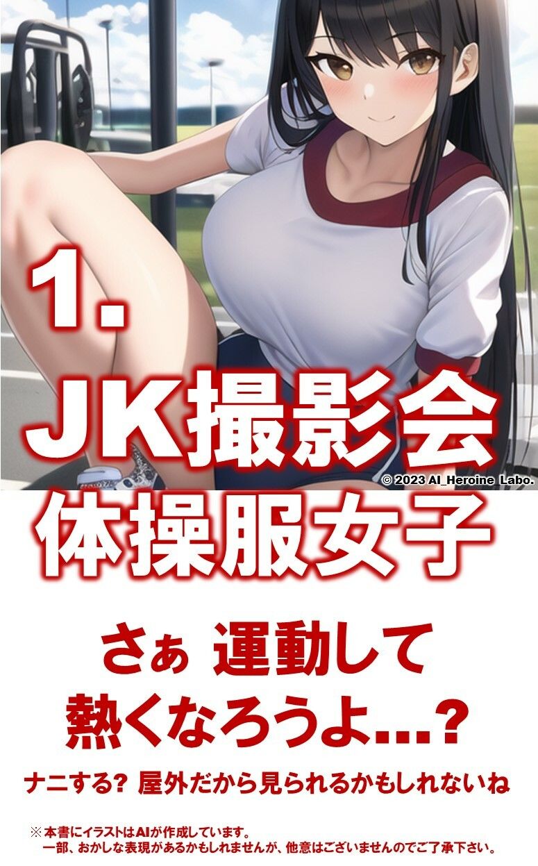 1つの呪文で生み出された100人のAI妄想美少女-9【運動場で何（ナニ）する？ 体操服女子編】 サンプル3ページ目