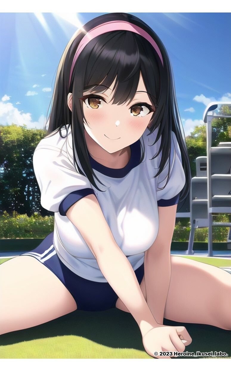 1つの呪文で生み出された100人のAI妄想美少女-9【運動場で何（ナニ）する？ 体操服女子編】 サンプル4ページ目