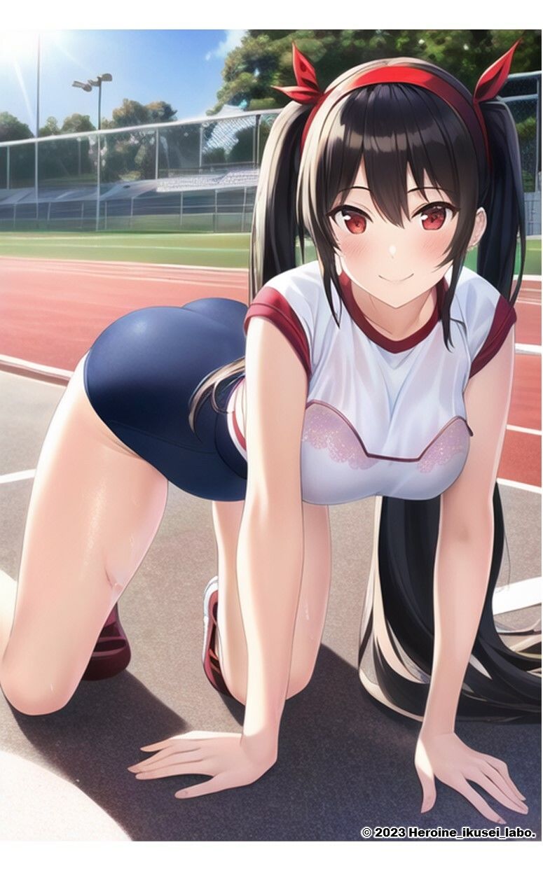 1つの呪文で生み出された100人のAI妄想美少女-9【運動場で何（ナニ）する？ 体操服女子編】 サンプル9ページ目