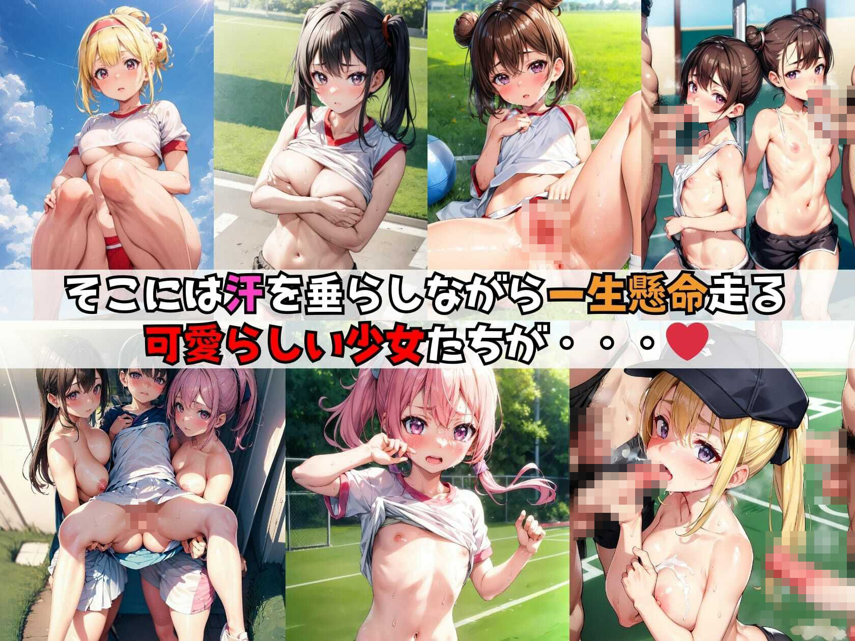 体操服で走る女の子がいたのでいたずらしちゃいました。（セリフ付き） サンプル2ページ目