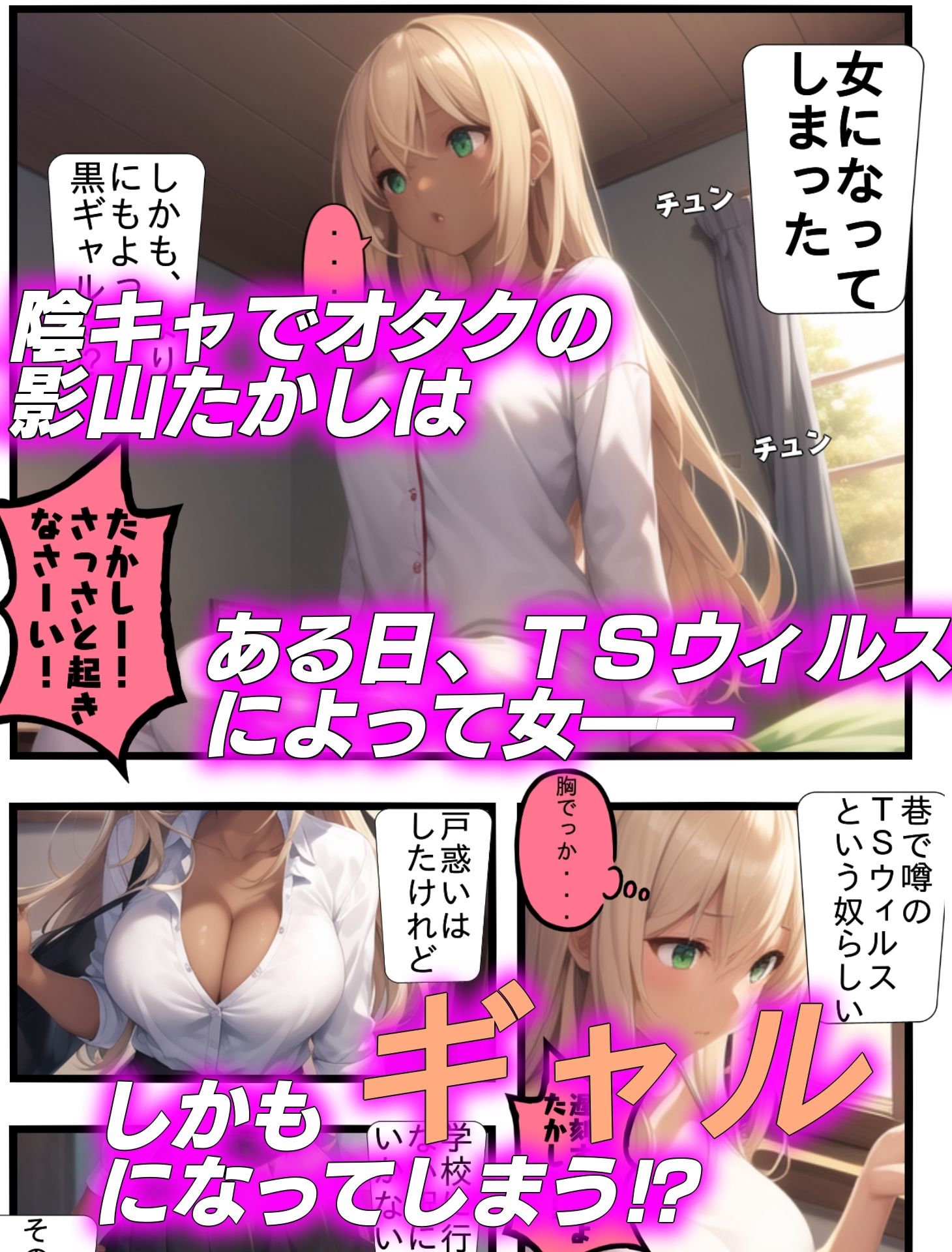 オタクに優しいギャルになりたくて〜陰キャの俺が ギャルにTSしたら〜 サンプル1ページ目