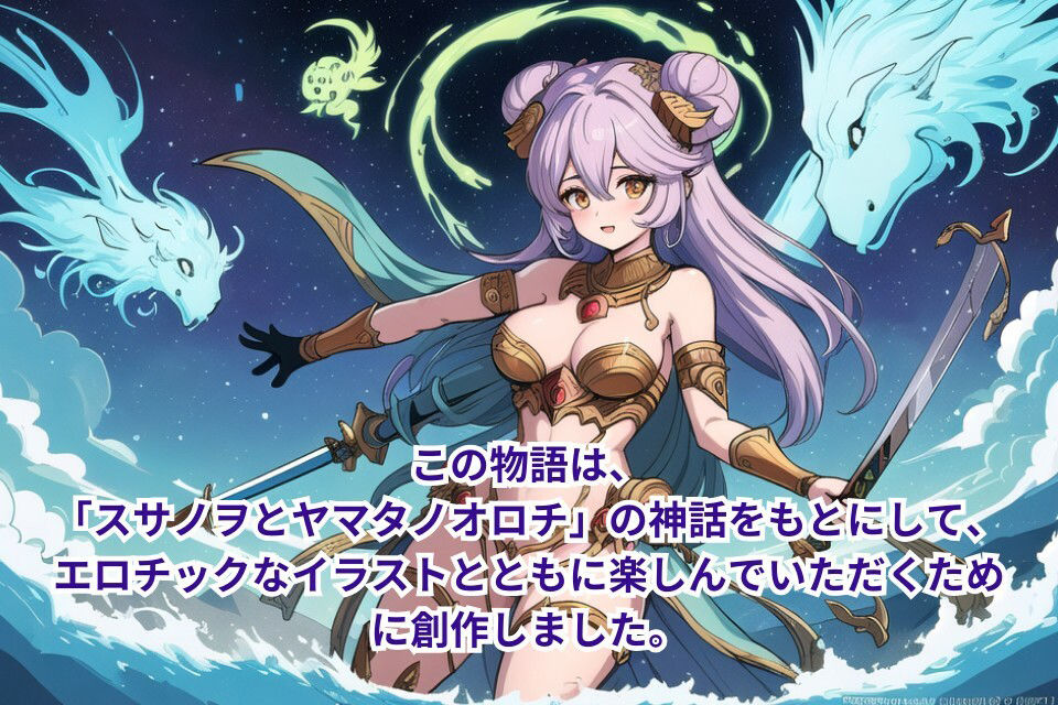 女神だけの日本神話 スサノヲとヤマタノオロチ サンプル1ページ目