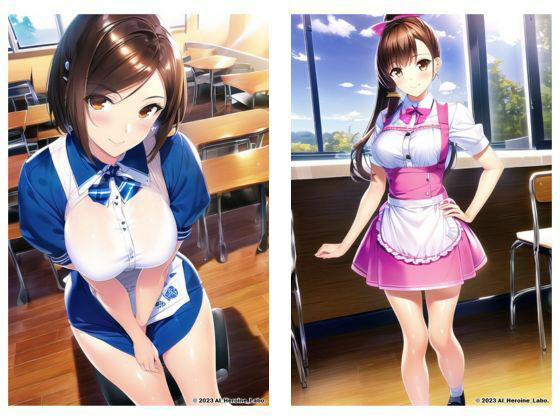 1つの呪文で生み出された100人のAI妄想美少女-34【噂のカフェ？えちカフェ店員女子編】 サンプル7ページ目
