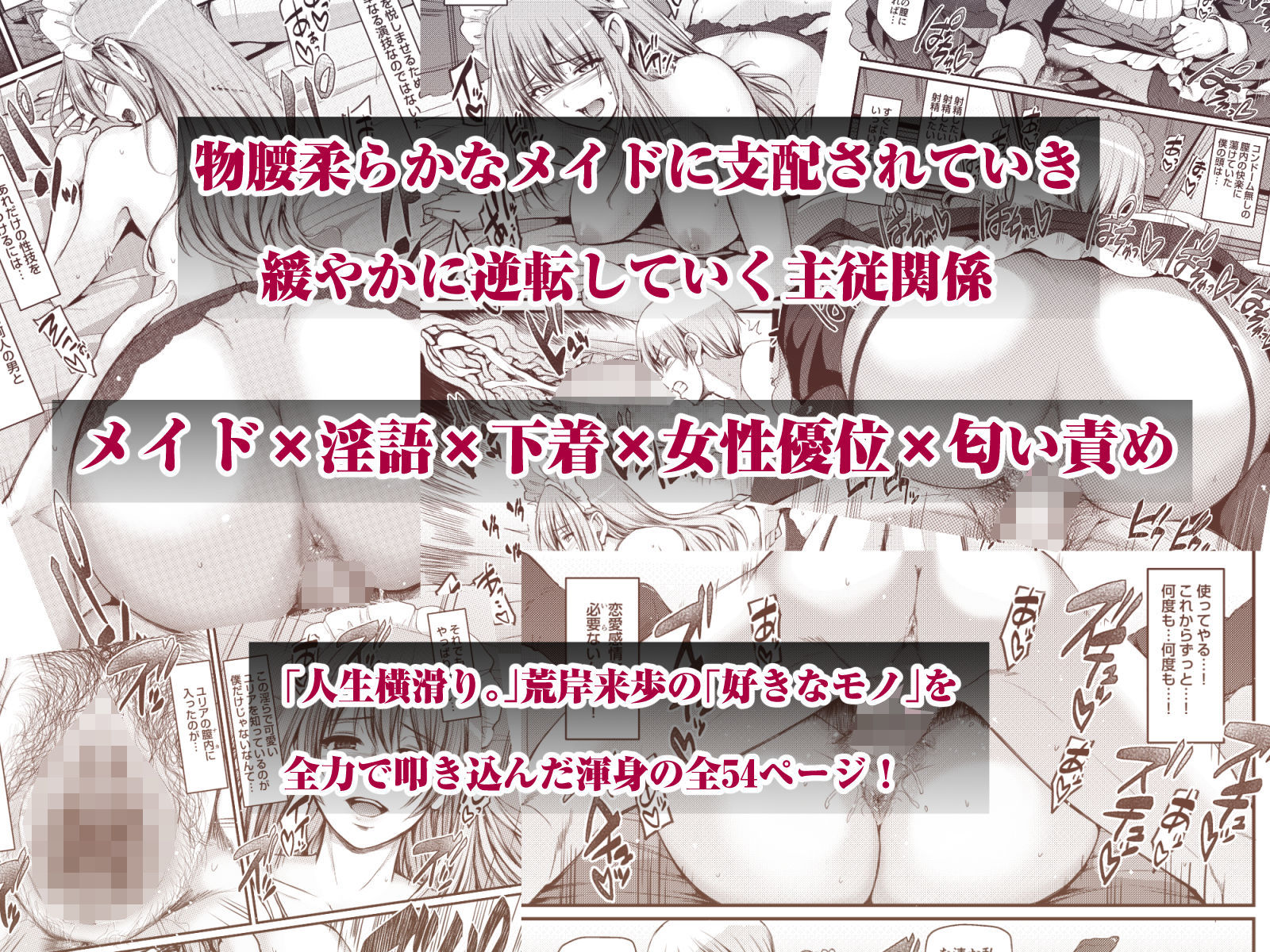 淫靡に薫るメイドの花弁が僕を今宵も狂わせる。 サンプル10ページ目