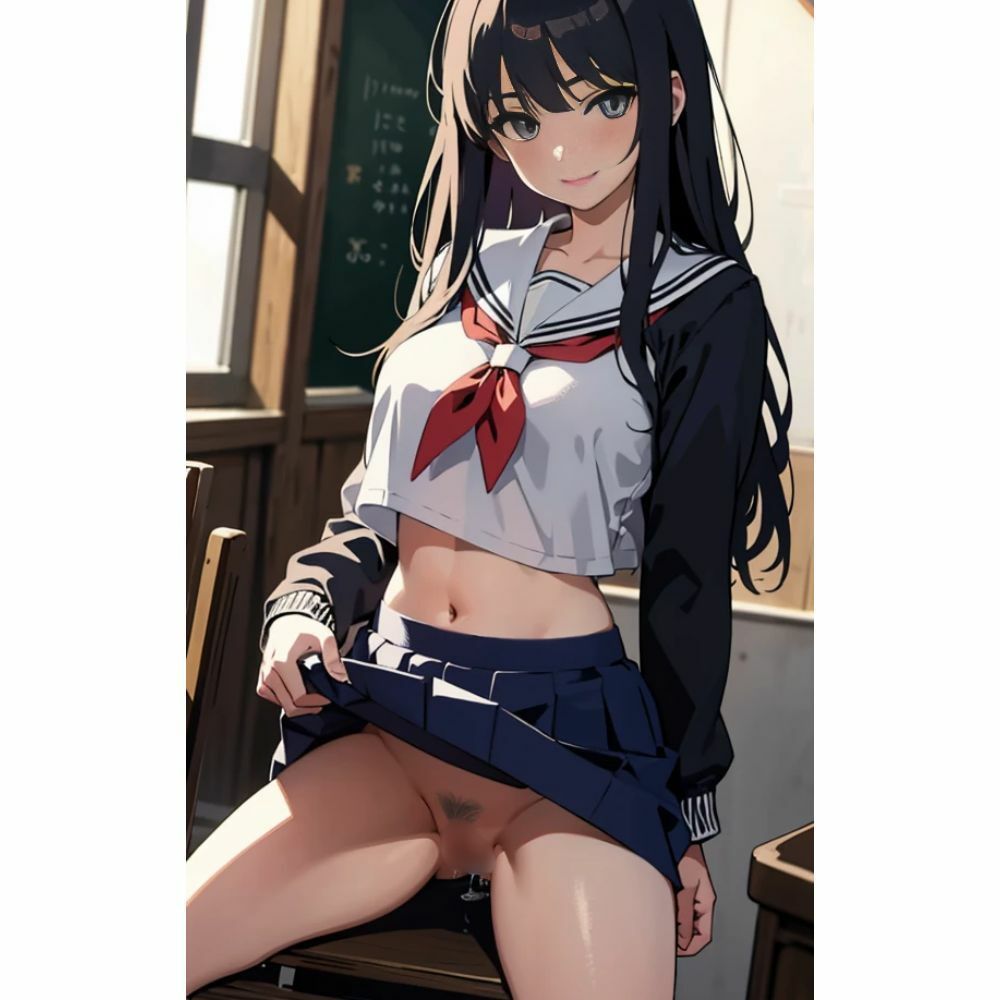 美少女のノーパンパンチラ サンプル1ページ目