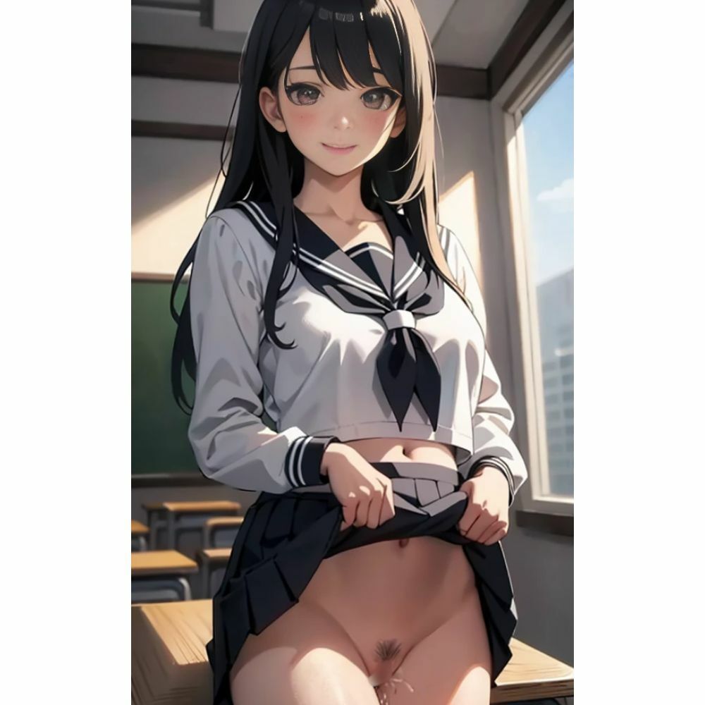 美少女のノーパンパンチラ サンプル4ページ目