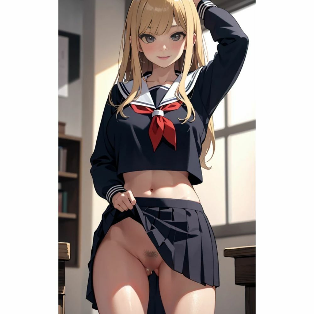 美少女のノーパンパンチラ サンプル7ページ目