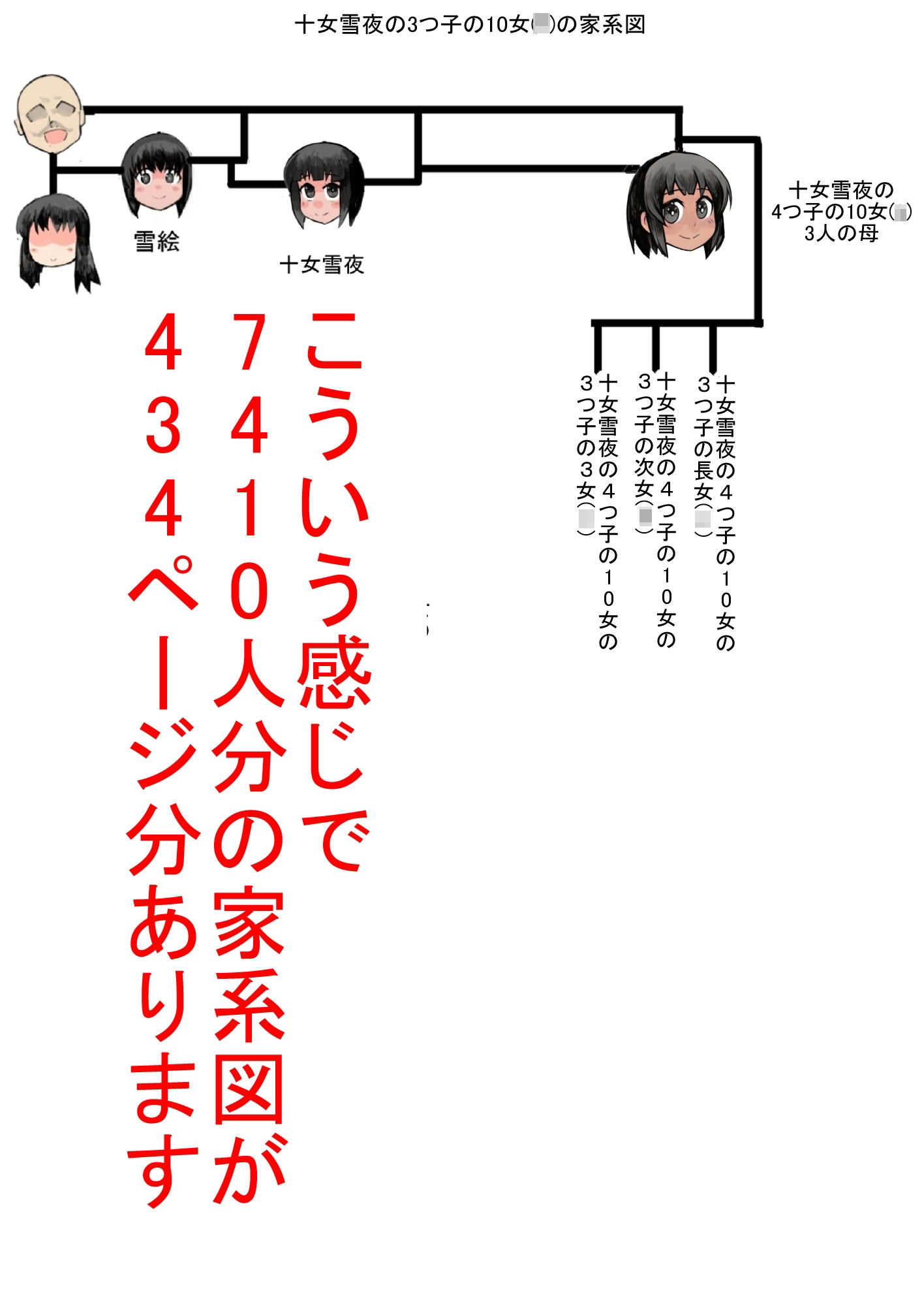 娘と作る大家族。娘と子作りをしていたら1000人以上の家族になってしまった後編 サンプル9ページ目