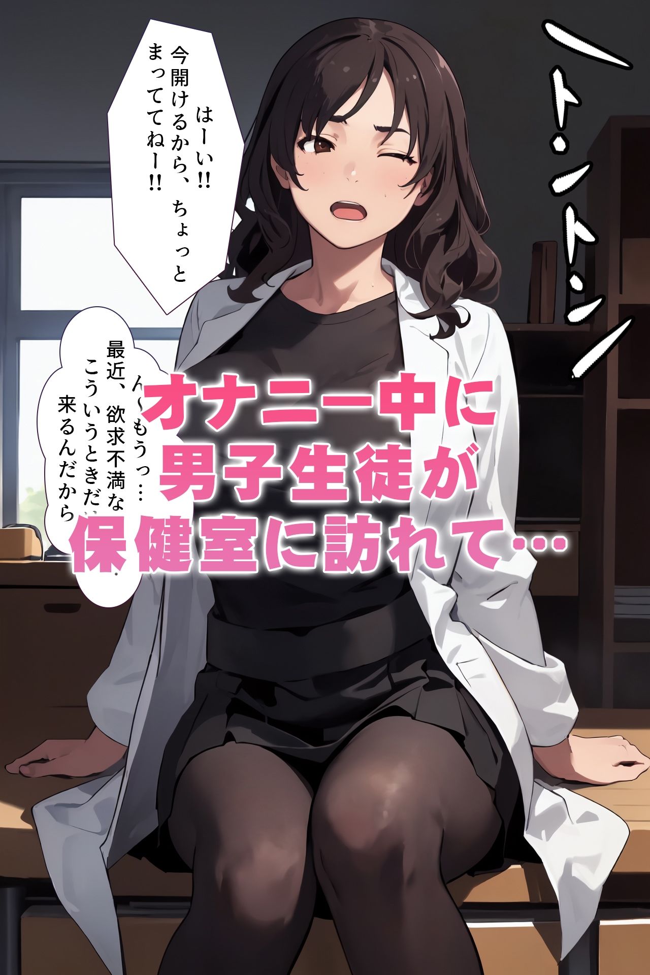 母乳あふれる先生の保健室 サンプル2ページ目