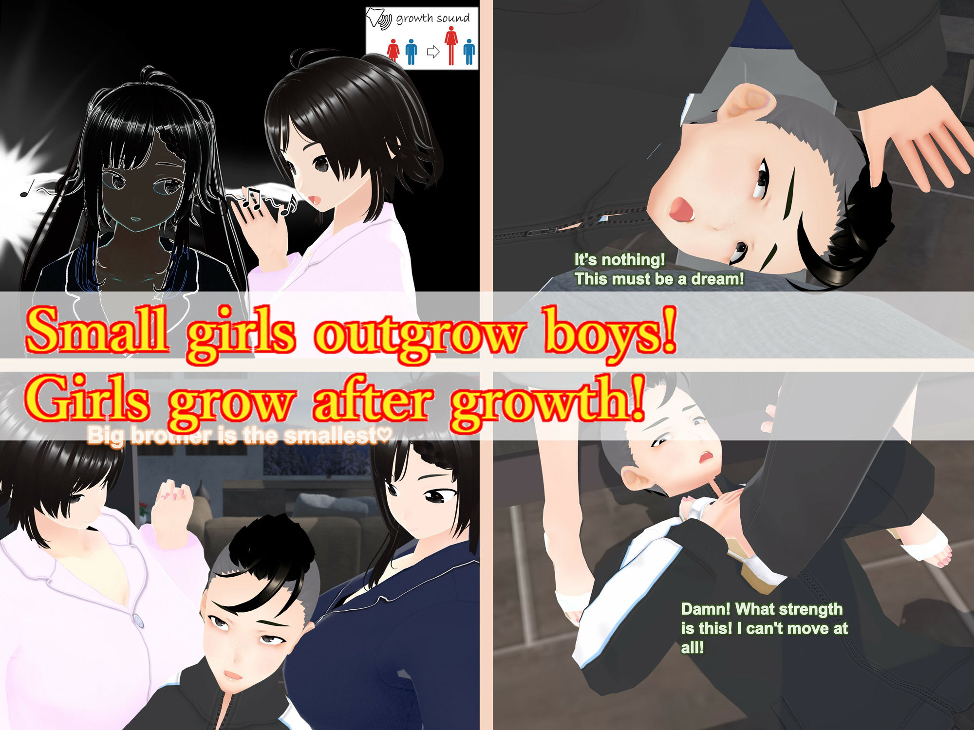 Outgrowing only girls， Overtake boys， Growth sound. Sisters’ Ascent Arc サンプル2ページ目