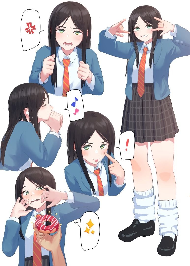 センター分け黒髪JK サンプル1ページ目