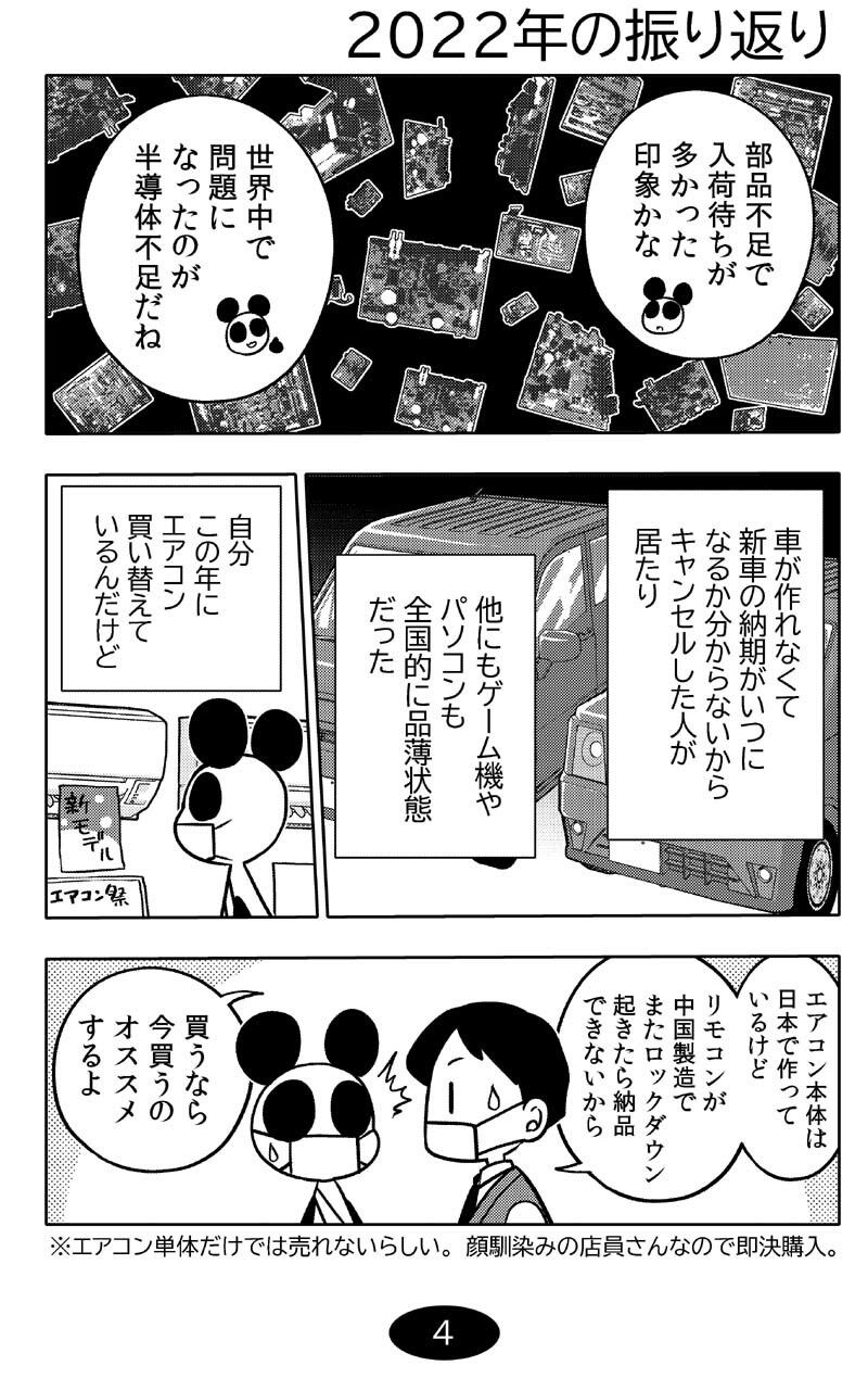 コロナウイルスと過ごす日常〜2022年・2023年の記録〜 サンプル2ページ目
