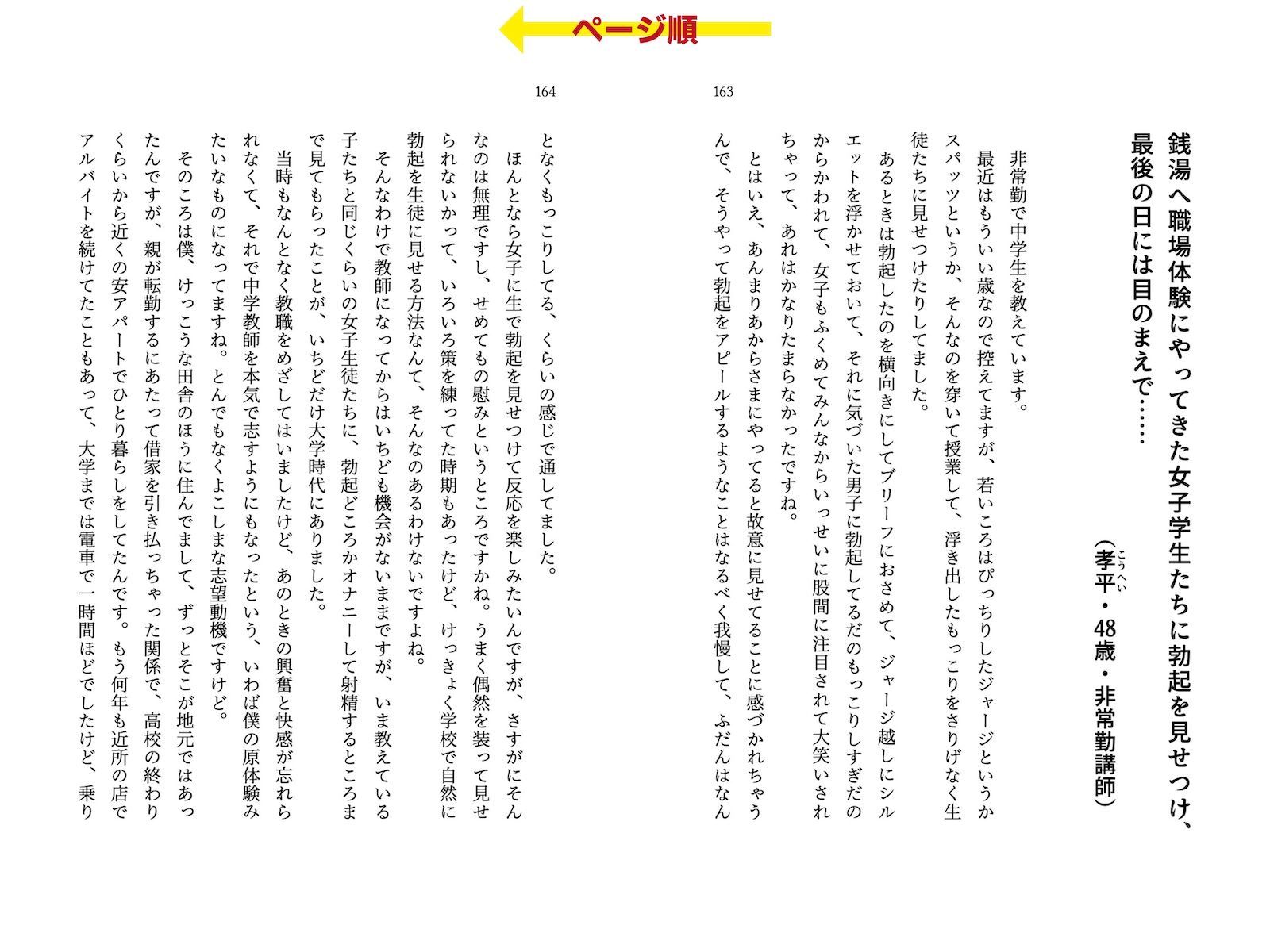 着衣女性×射精男性 勃起見せつけ体験集2 サンプル5ページ目