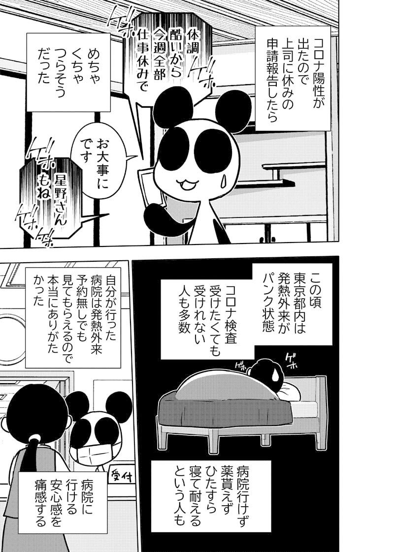 コロナウイルスと過ごす日常〜コロナになったよ記録〜 サンプル4ページ目