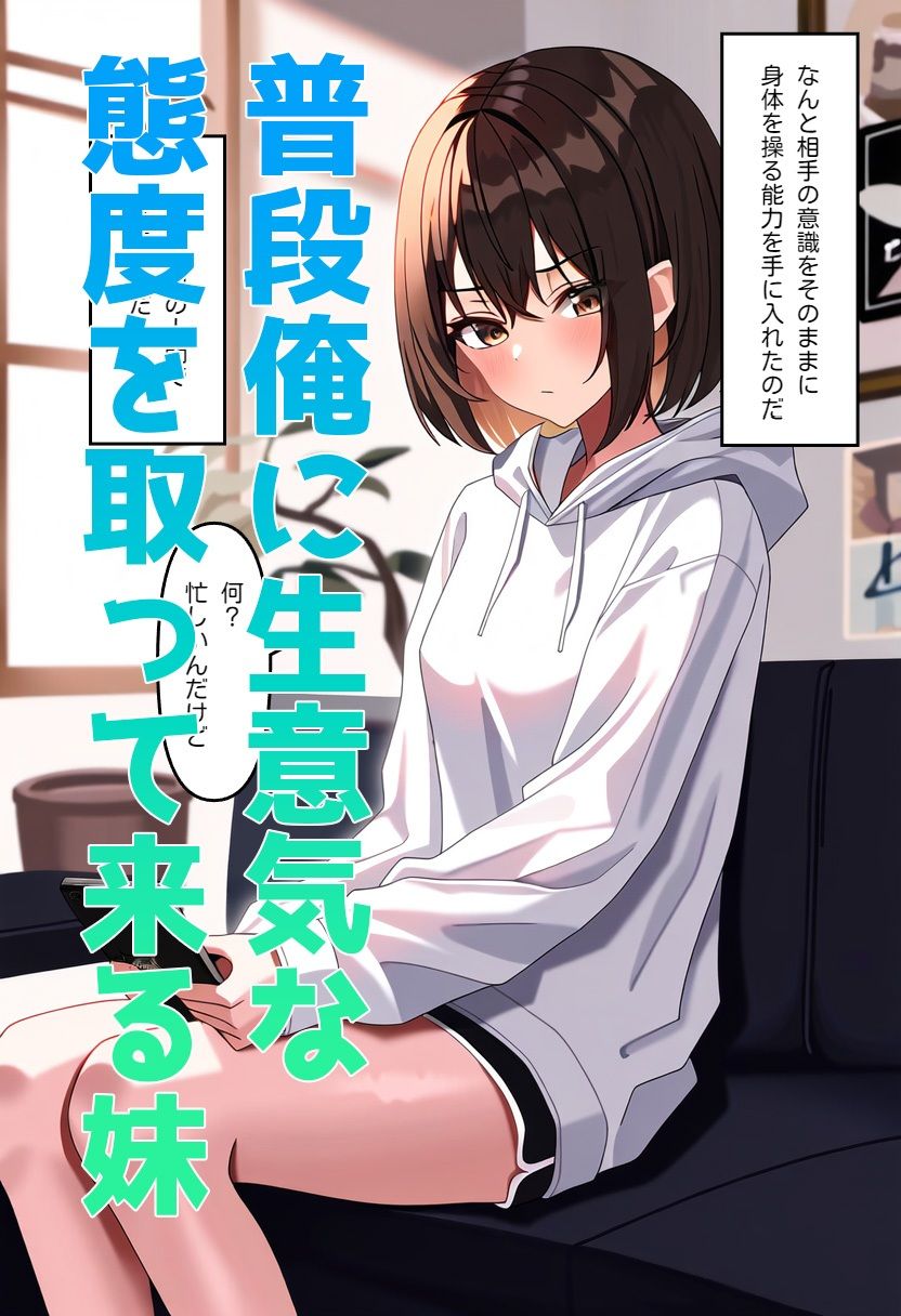 生意気な妹を洗脳して恥ずかしいことをさせる サンプル1ページ目