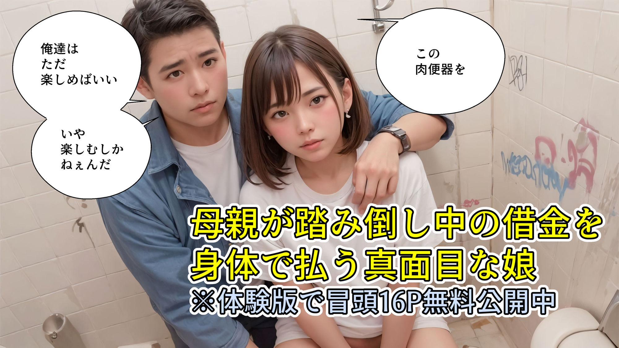 【4Kマンガ】肉便器ファイナル サンプル1ページ目