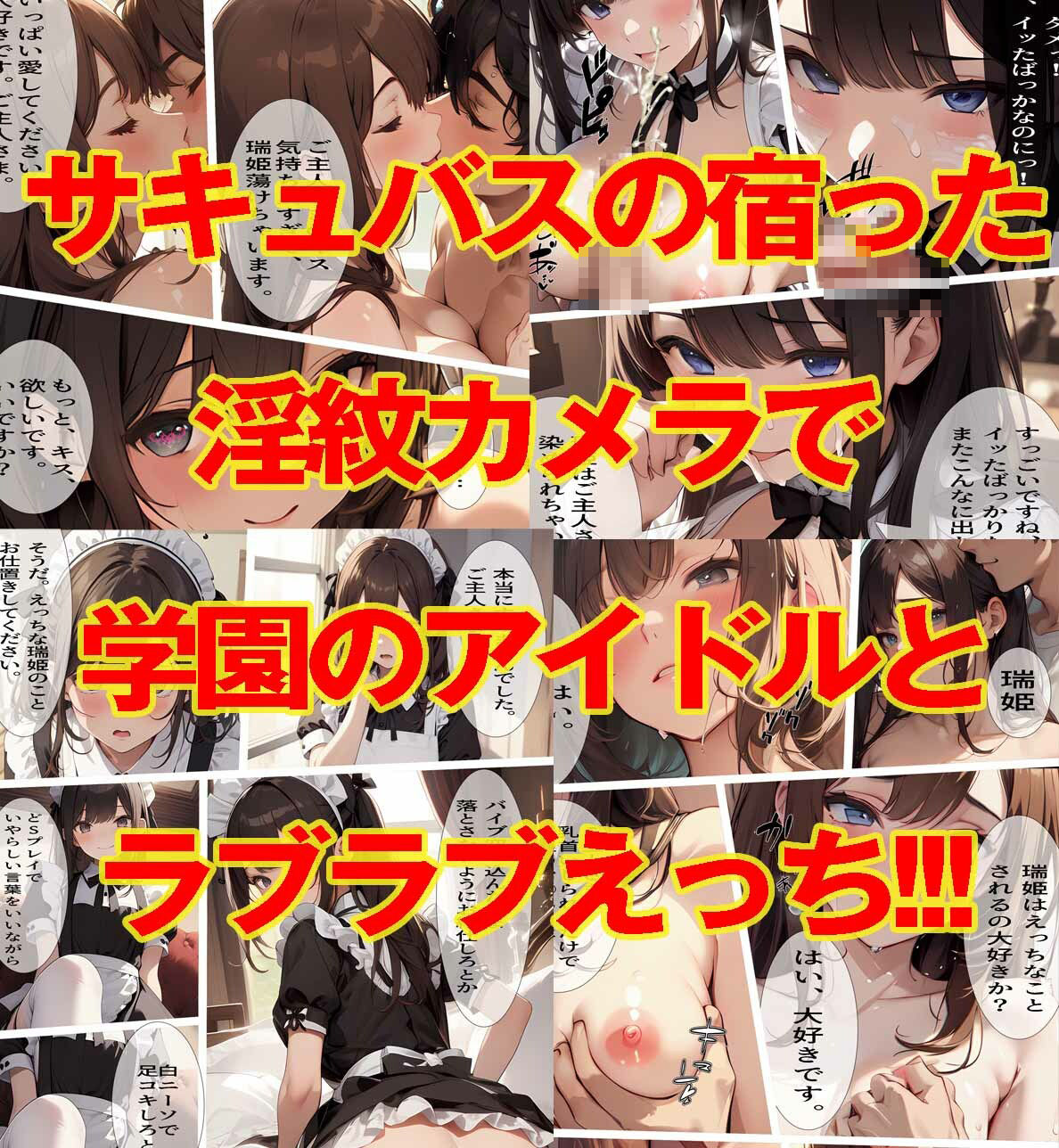 あこがれの先輩とメイド服でえっち サンプル3ページ目