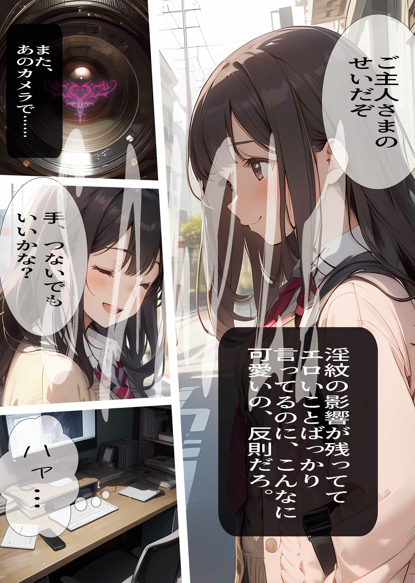 あこがれの先輩とメイド服でえっち サンプル8ページ目