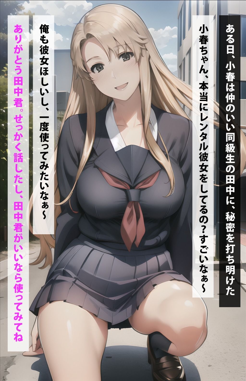 レンタル彼女したら橘小春だった件 サンプル2ページ目