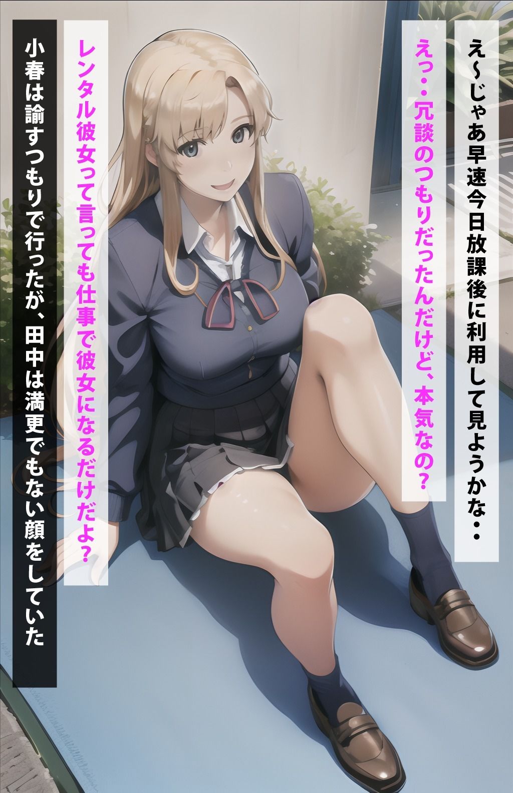 レンタル彼女したら橘小春だった件 サンプル3ページ目