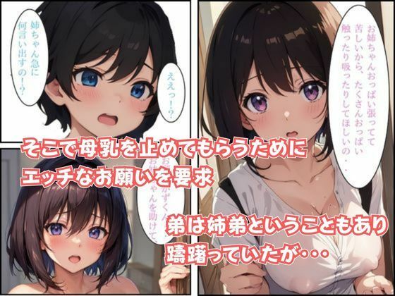 お姉ちゃんの母乳止めるの手伝って！ サンプル3ページ目