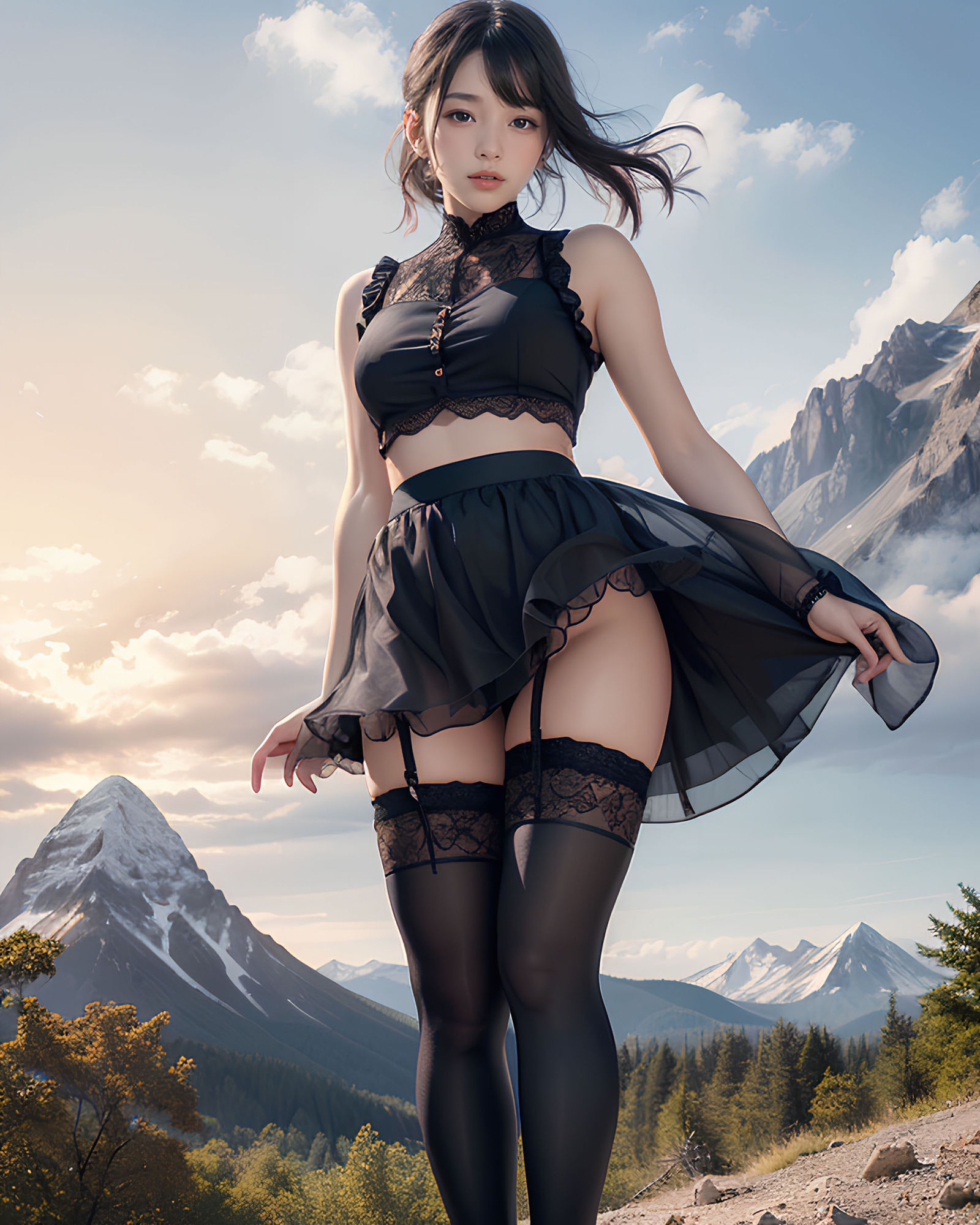ミニスカニーハイ サンプル2ページ目