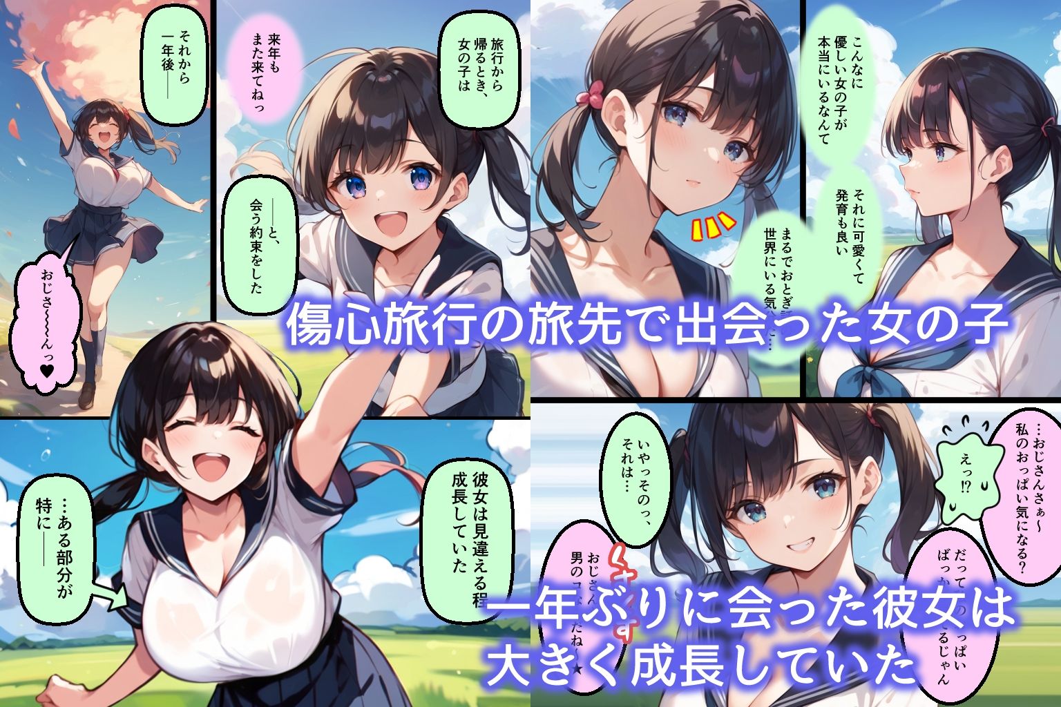 田舎の子。 サンプル1ページ目