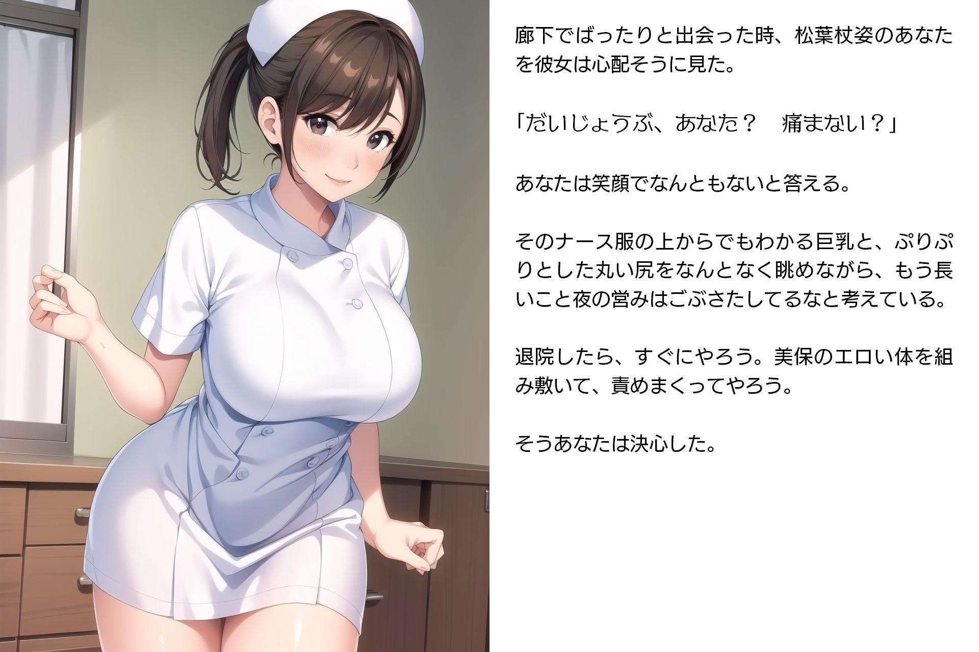 ネトラレ看護師妻・美保〜妻は病院のアイドルだった（性的な意味で）（CGノベル/NTR） サンプル6ページ目