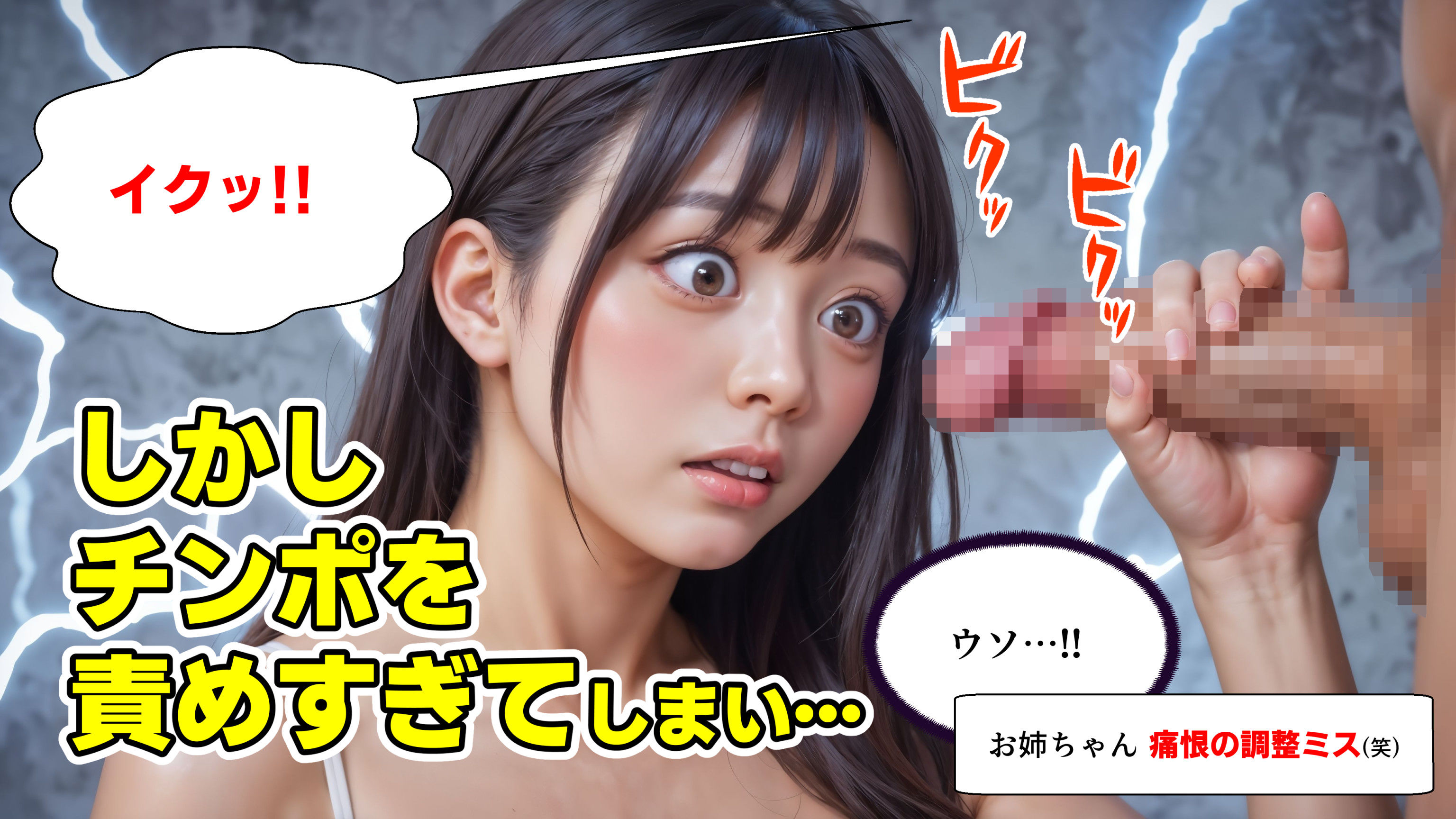 暴発顔射 弟の射精管理失敗で近親相姦中出しSEXする姉【4Kマンガ＋写真集】 サンプル5ページ目