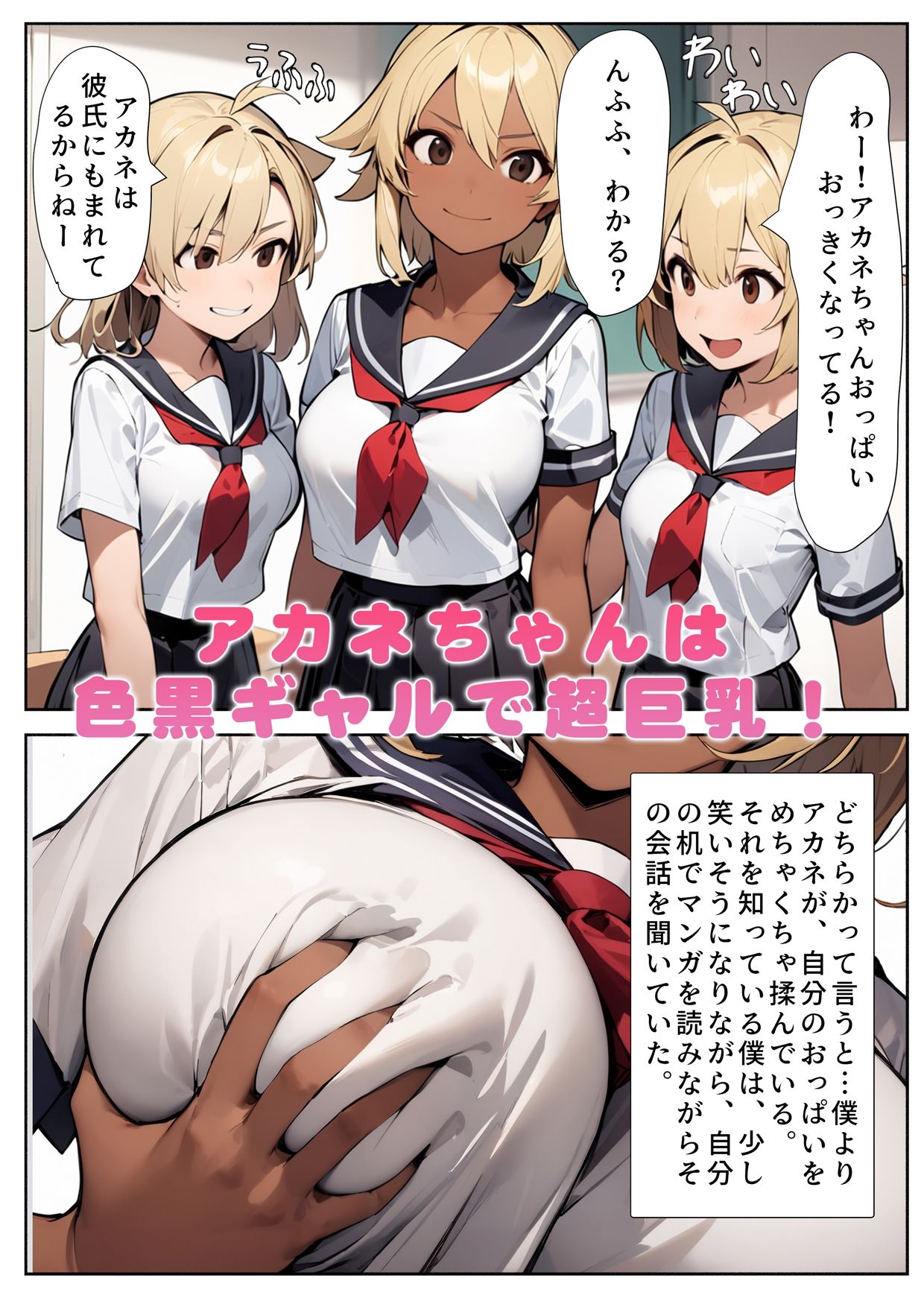 巨乳めちゃくちゃもませてくれる図書委員のギャル サンプル1ページ目