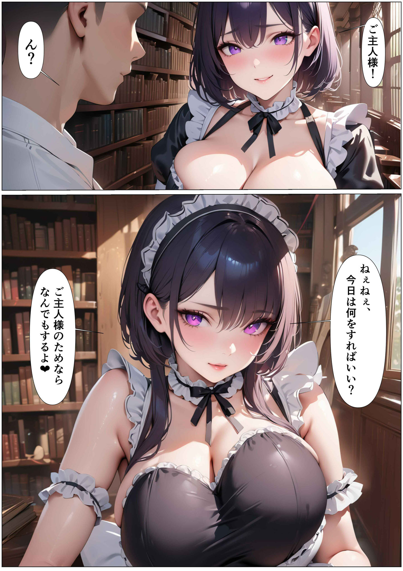 完全服従メイドひかり〜アヘ顔ご奉仕〜 サンプル1ページ目