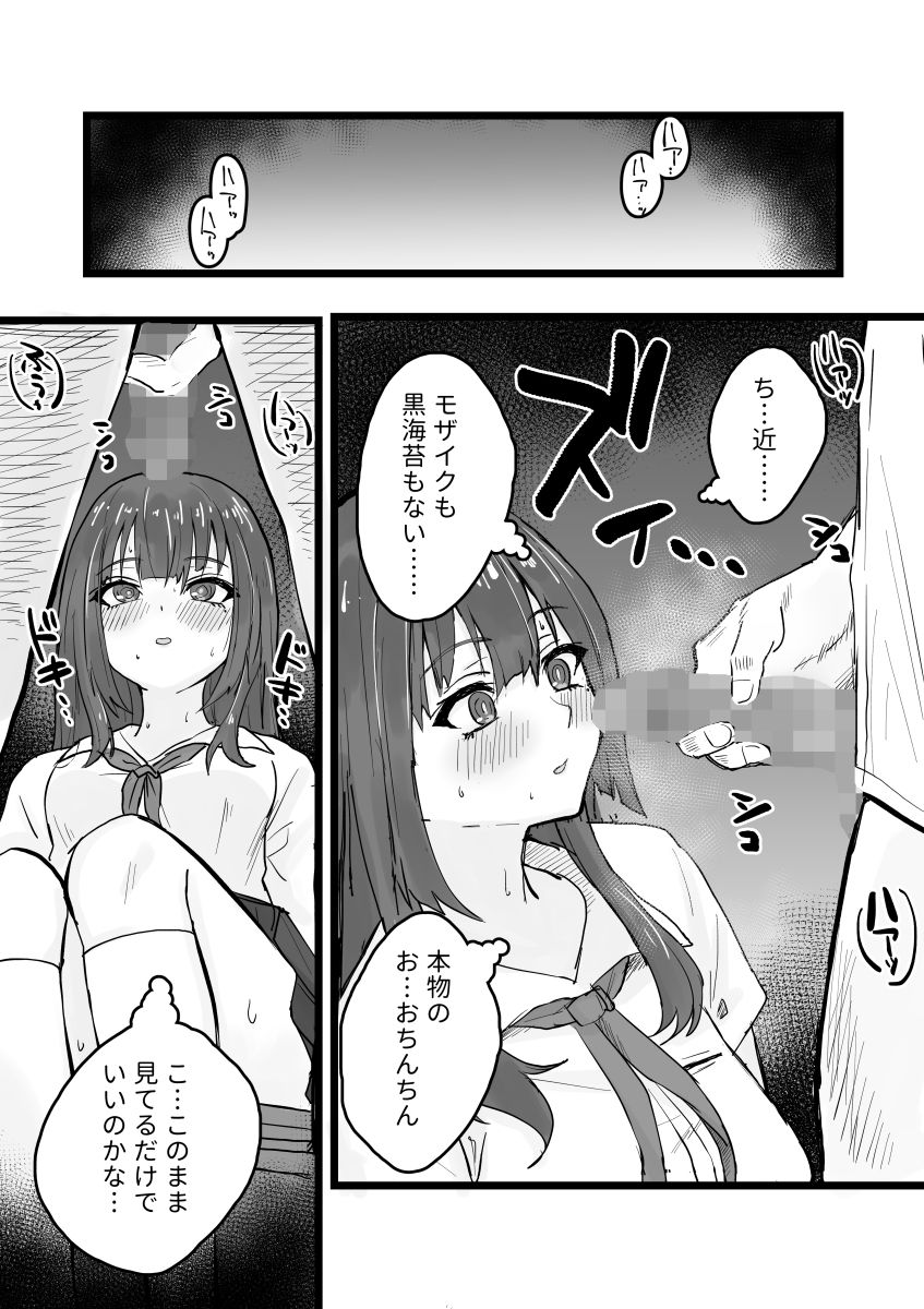えっちなコトに興味津々なので受け入れちゃう図書委員ちゃん サンプル3ページ目