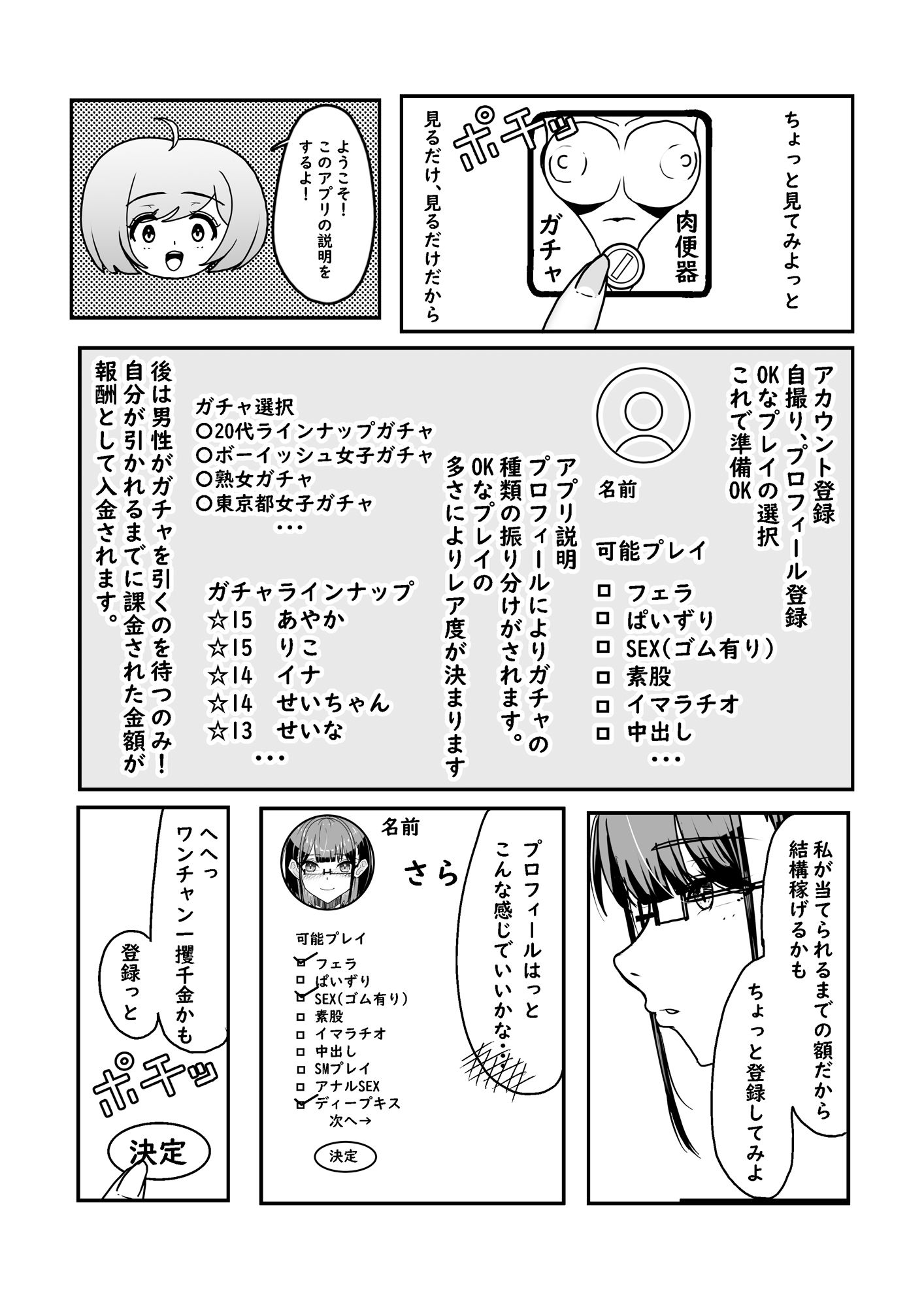 肉便器コレクション サンプル1ページ目